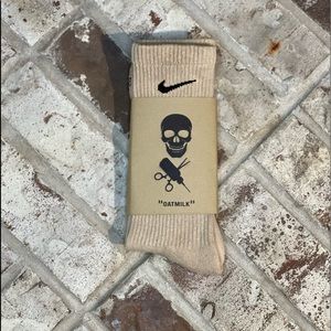 Nike Dri-FIT Everyday Crew Socks Custom Tie Dye (Oatmilk) 1 pair